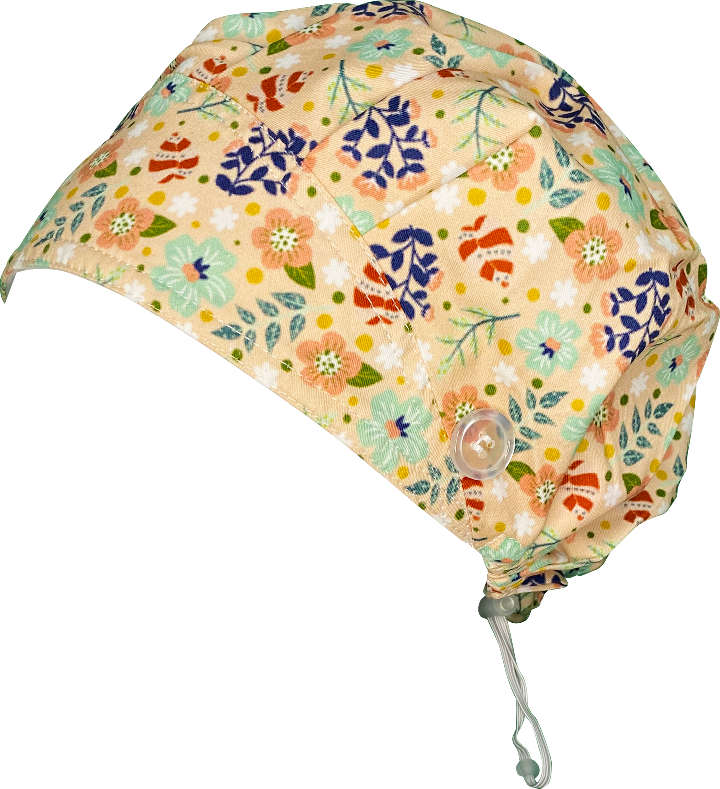 Bouffant Button Hat