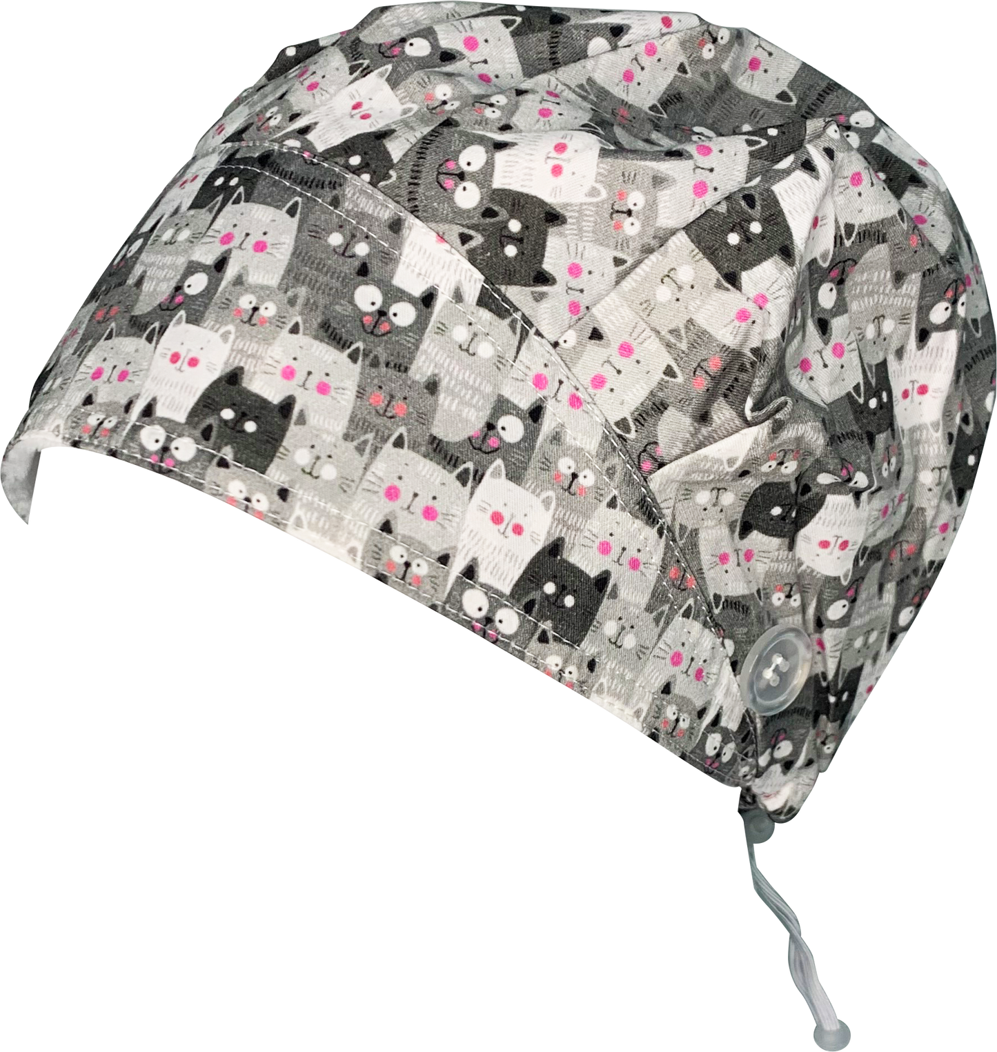 Bouffant Button Hat