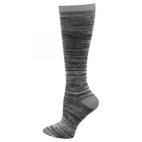 Marled Compression Sock - Grey