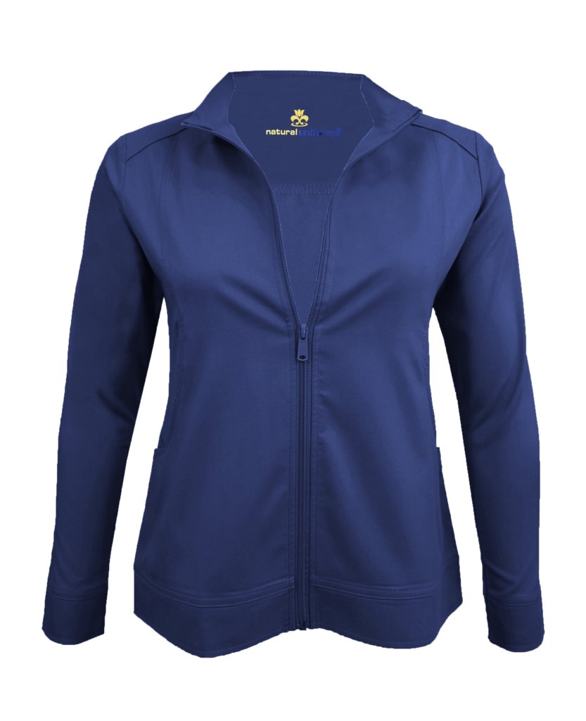 ULTRA SOFT FRONT ZIP WARM-UP SCRUB JACKET