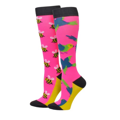 Animal Pals "Birds & Bees" Fashion Compression Sock